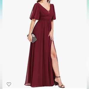 Ever Pretty Evening Dress Burgundy